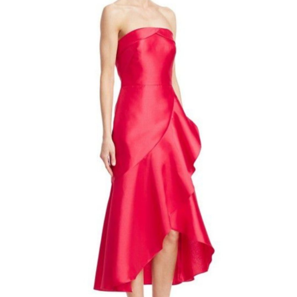 Monique Lhuillier Strapless Cocktail Dress size 0